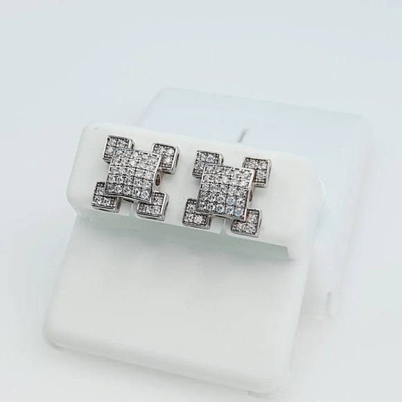 925 Sterling Silver Cubic Zirconia Earrings, U19254790 - Picture 6 of 11